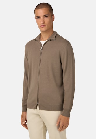 Boggi Milano Strickjacke in Braun: Vorderseite