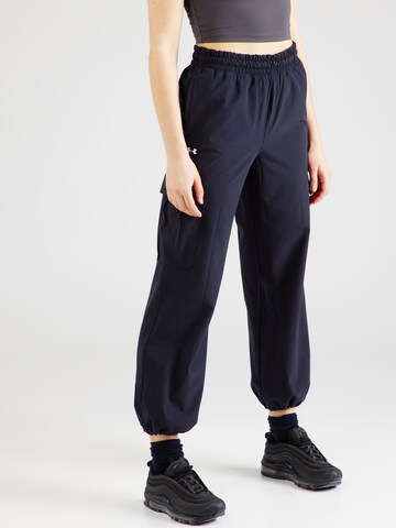 UNDER ARMOUR Tapered Sportbroek in Blauw: voorkant