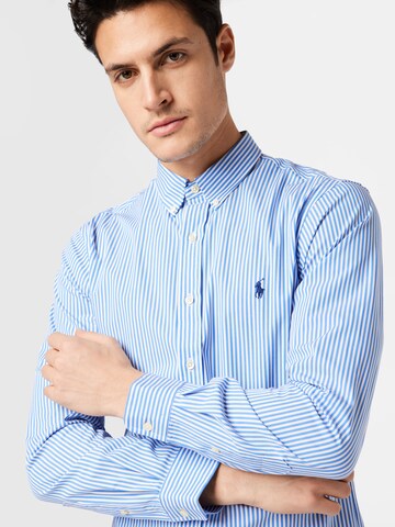 Coupe slim Chemise Polo Ralph Lauren en bleu