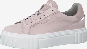 Baskets basses TAMARIS en rose : devant