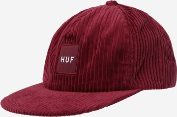 Cappello da baseball di HUF in rosso: frontale