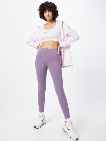 NIKE Skinny Sportbroek 'One' in Lila