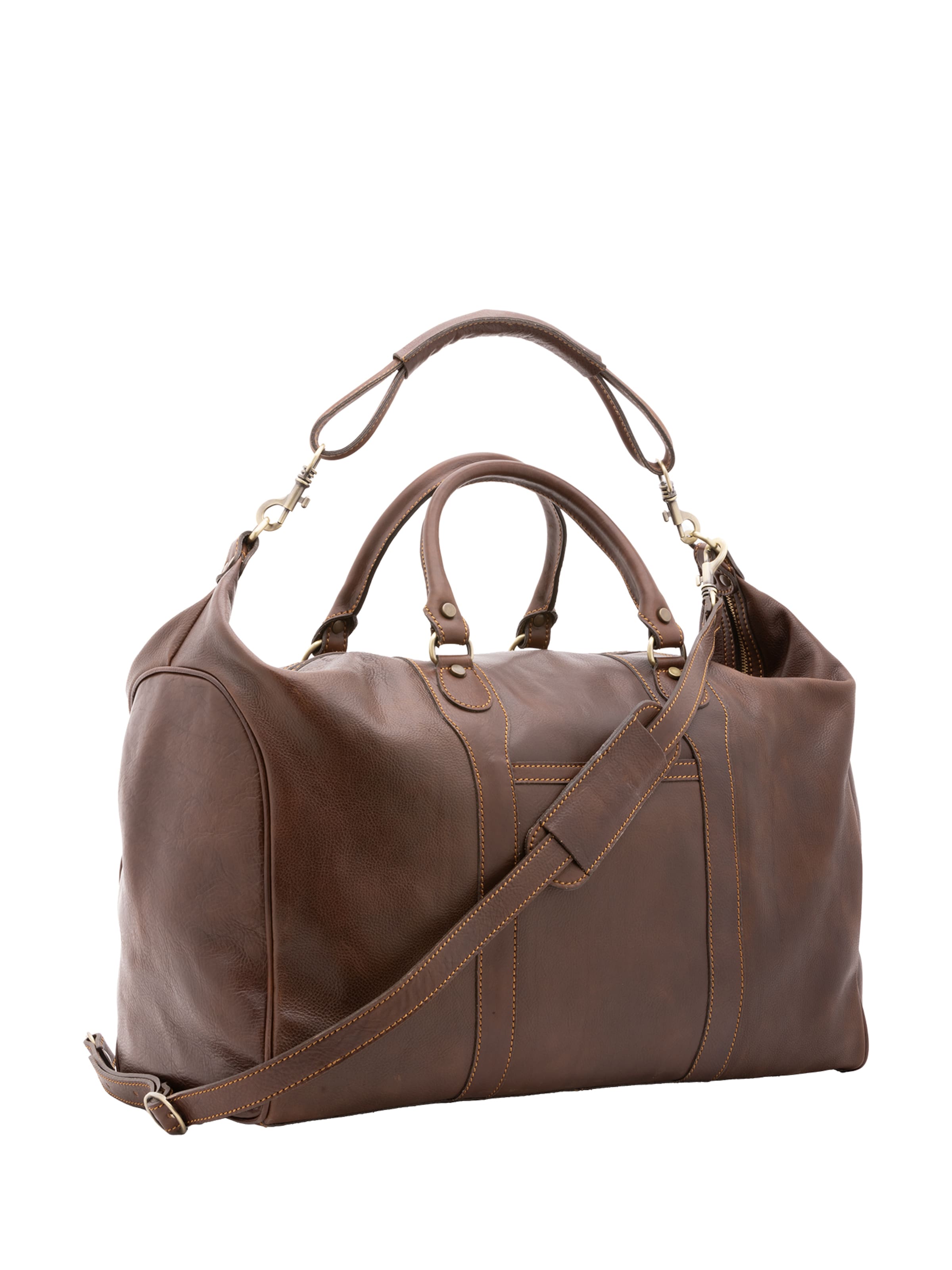 Borsa da viaggio di Viola Castellani in marrone: frontale