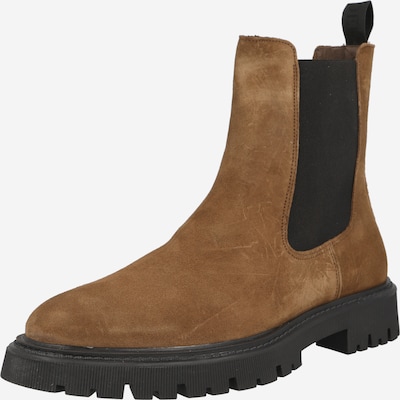 Les Deux Chelsea Boots in braun / schwarz, Produktansicht