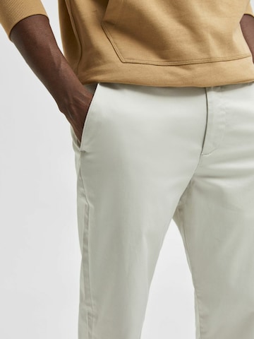 SELECTED HOMMEregular Chino hlače 'Stoke' - siva boja