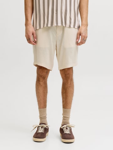 JACK & JONES regular Bukser i beige: forside