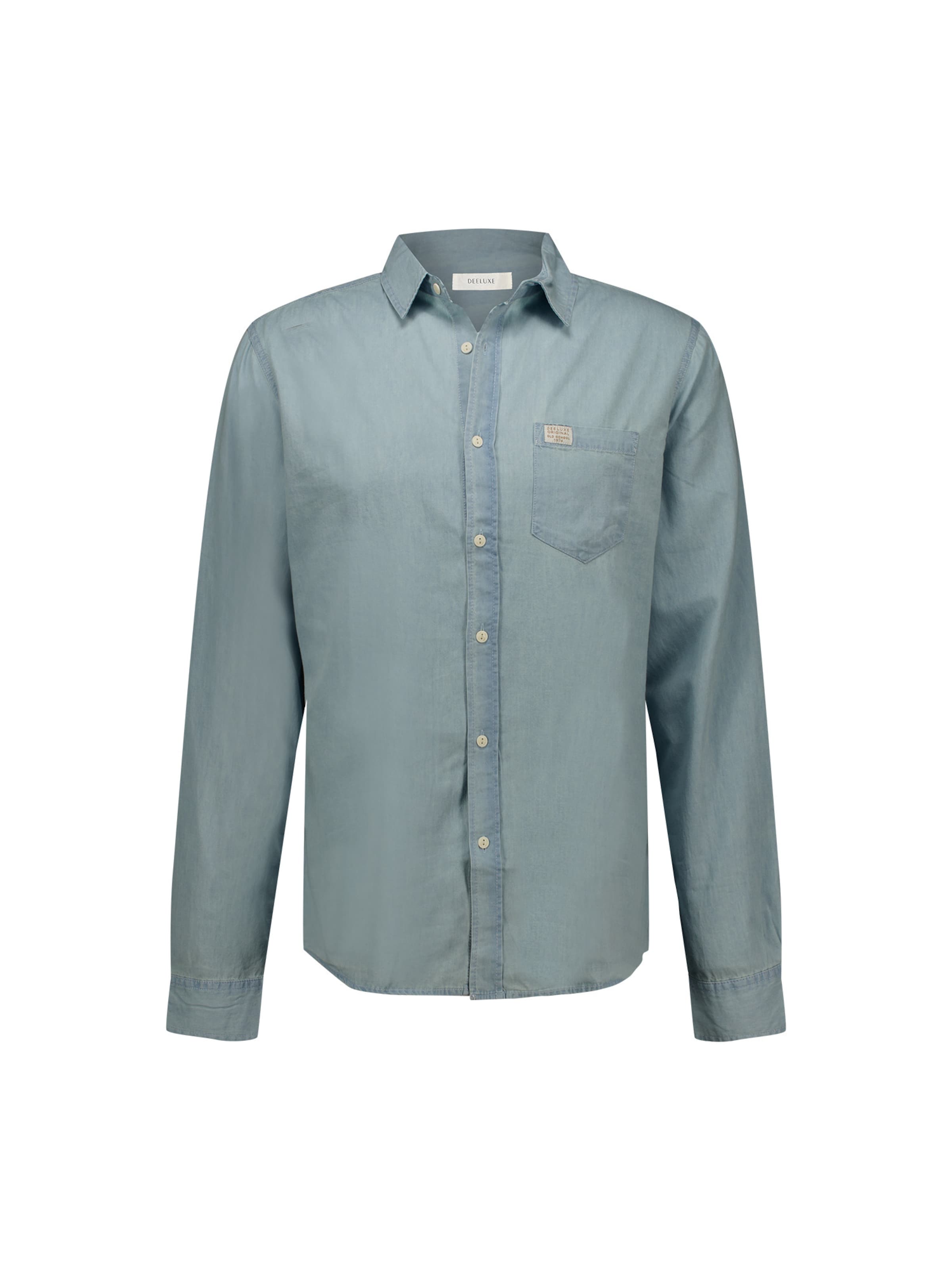 Coupe regular Chemise 'MATCHY' Deeluxe en bleu : devant