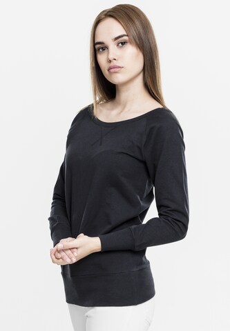 Urban Classics Sweatshirt in Black: front