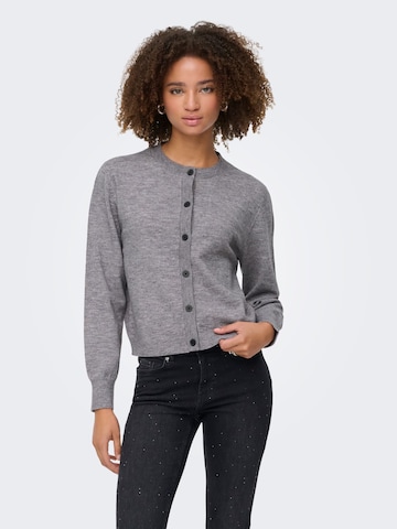 ONLY Strickjacke 'ONLCamille' in Grau: Vorderseite