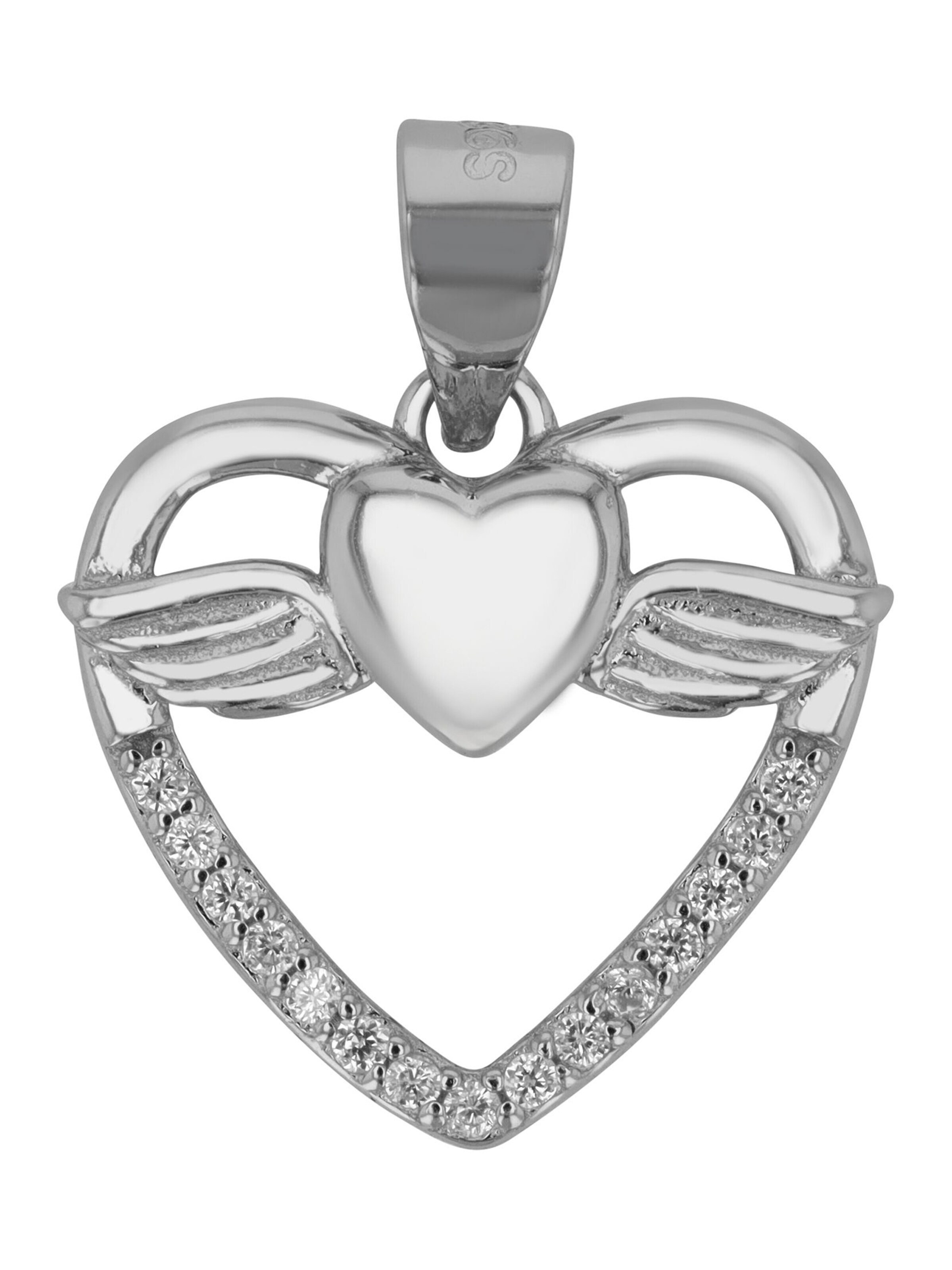 Akzent Anhänger 'Gulisa, 925 Sterlingsilber, langlebig'‌‌‌‌‌‌ in Silber: Vorderseite