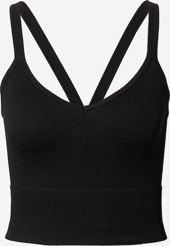 Sport top de la Cotton On pe negru: față