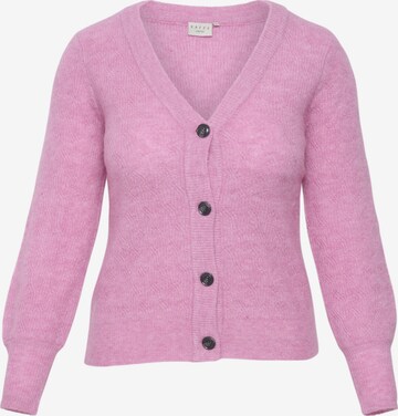 Cardigan 'Ella' KAFFE CURVE en rose : devant