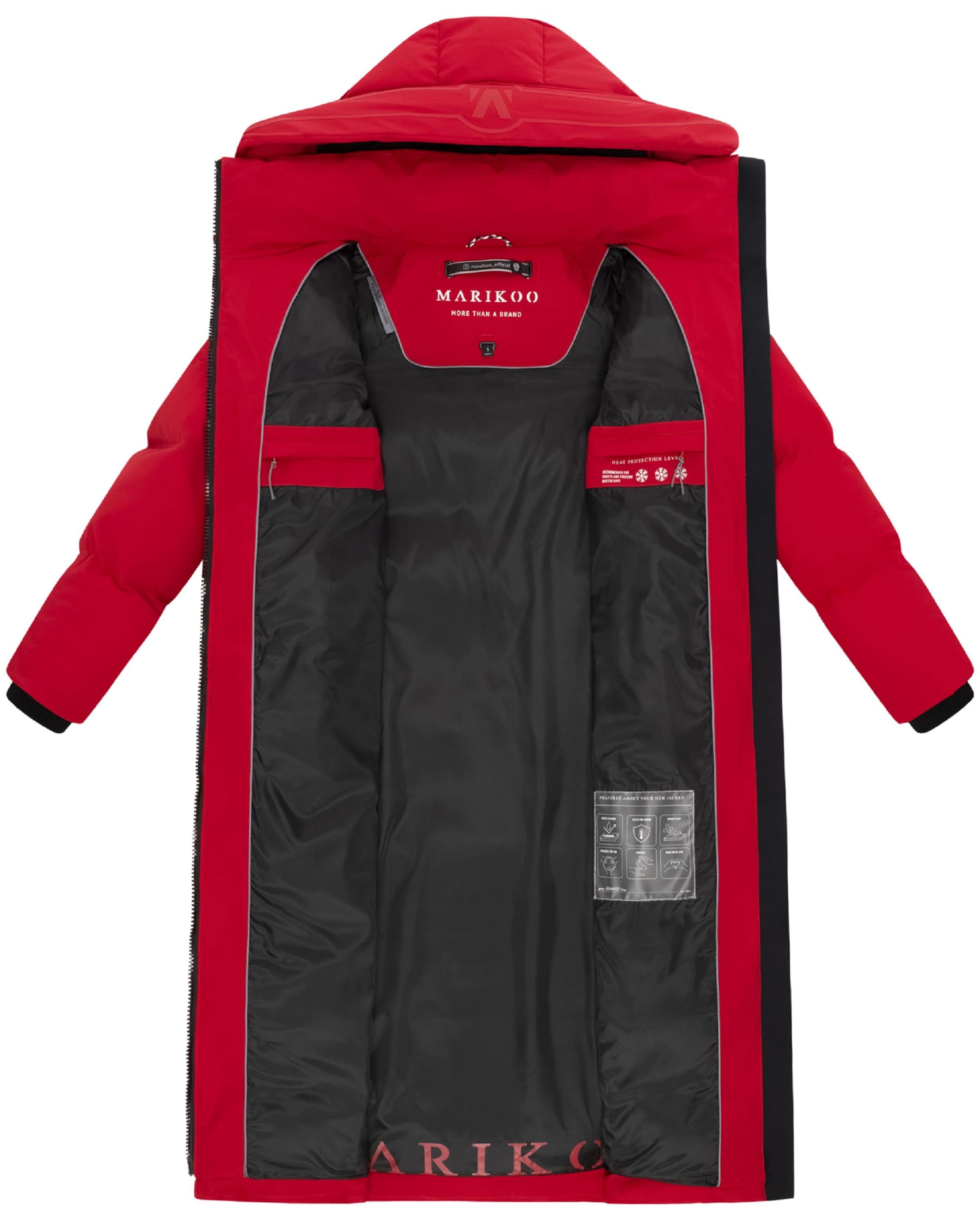 MARIKOO Funktsionaalne mantel 'Tikoraa 16', värv punane