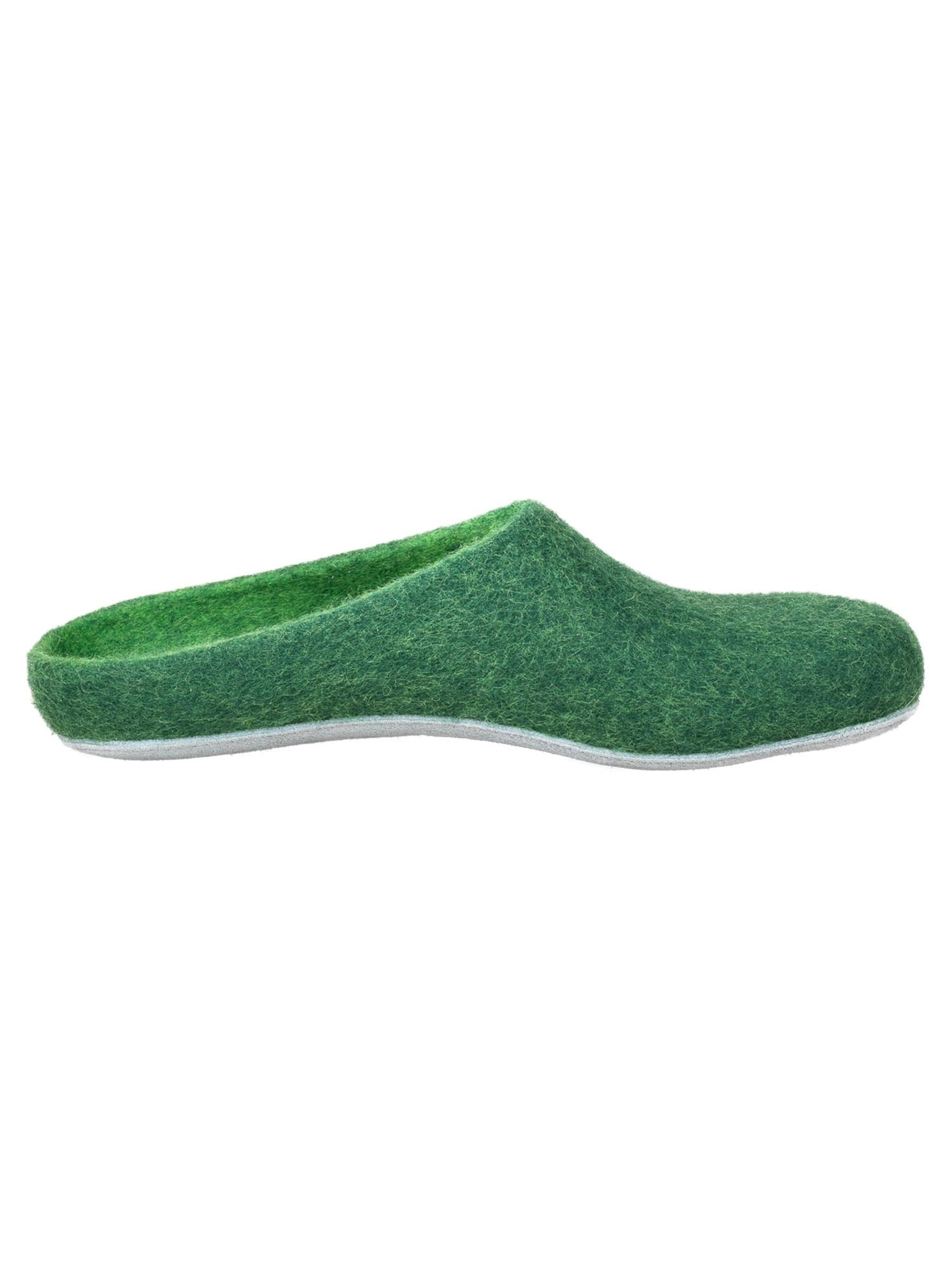 MagicFelt Slippers 'Filz' in Green