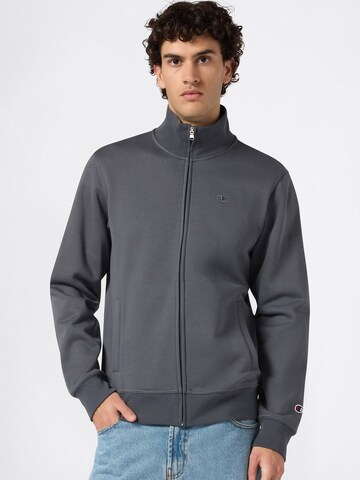 Champion Authentic Athletic Apparel Кофта на молнии в Черный: спереди