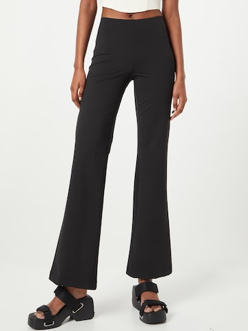 WEEKDAY Flared Pants 'Serena' in Black: front