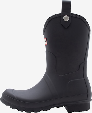HUNTER - Botas de lluvia en negro: frente