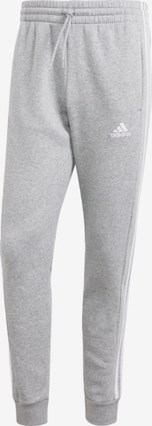 Effilé Pantalon de sport 'Essentials' ADIDAS SPORTSWEAR en gris : devant