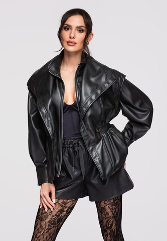 Ombre Jacke in Schwarz