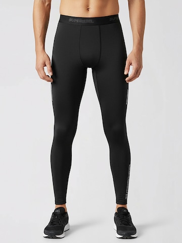 Pantaloncini intimi lunghi 'TOM' di SUPERREBEL® GEAR in nero: frontale