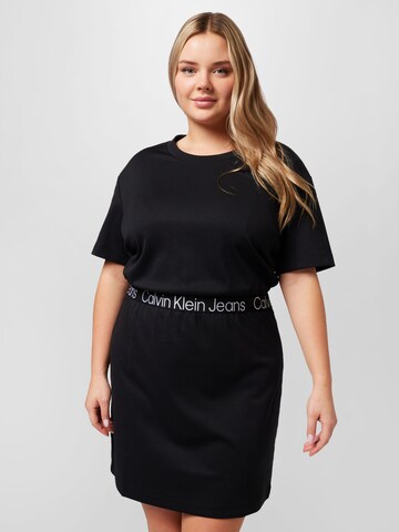 Calvin Klein Jeans Curve Kleid 'Milano' in Schwarz: predná strana