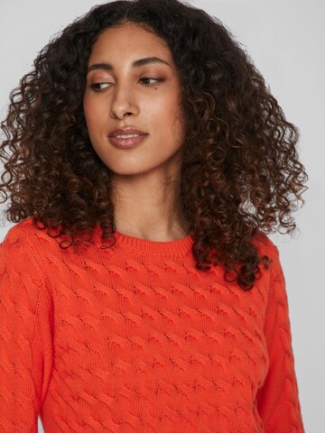 VILA Sweater in Orange