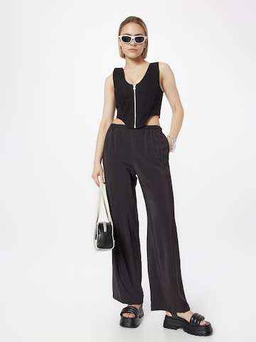 WEEKDAY Wide leg Pants 'Chase' in Black