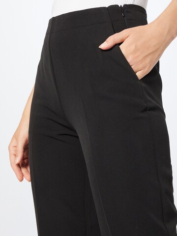 modström Regular Trousers with creases 'Nelli' in Black