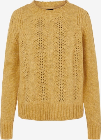 PIECES Sweater 'Bibi' in Yellow: front