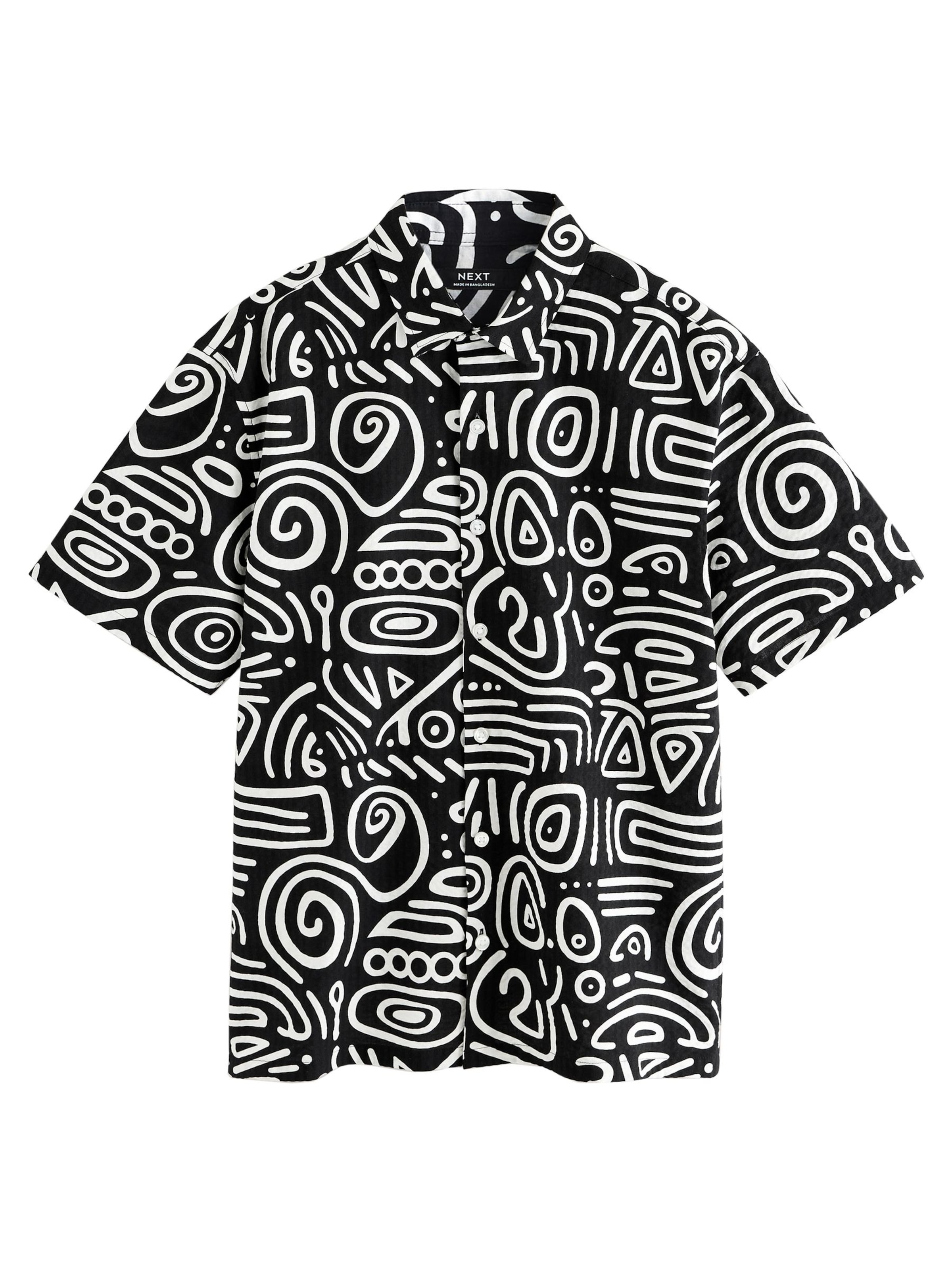 Next Klasický střih Košile – černá: přední strana