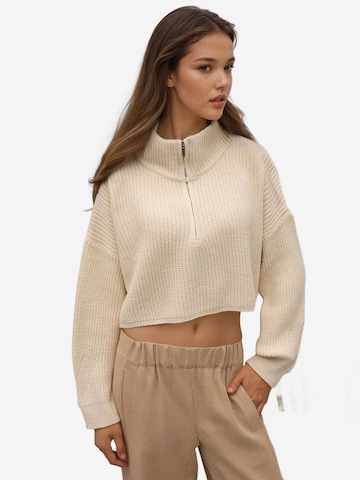 Pullover di Hiccup in beige: frontale