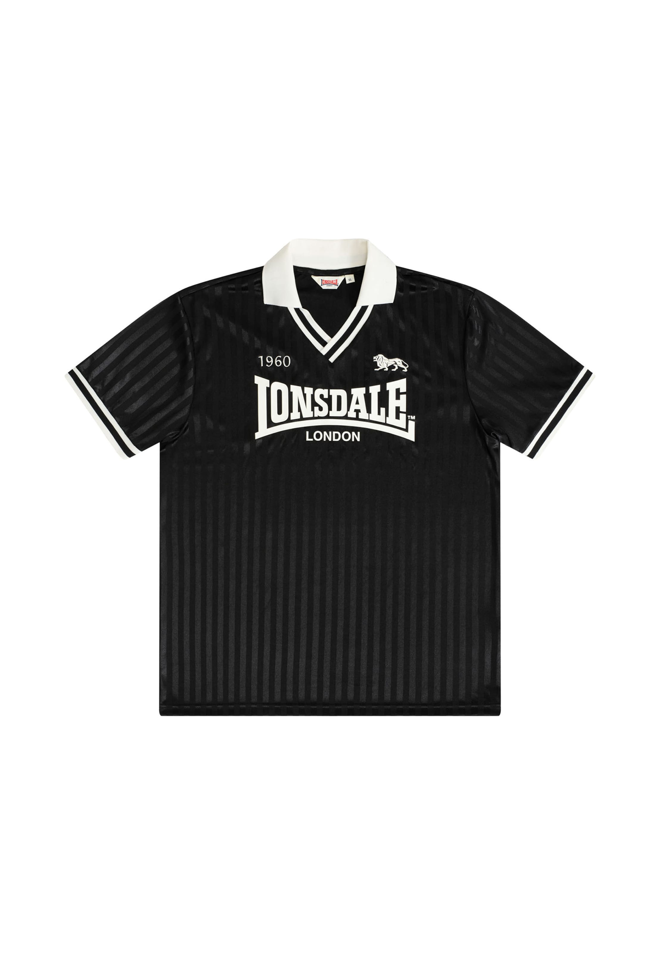 LONSDALE - Camisa 'Footdee' em preto: frente
