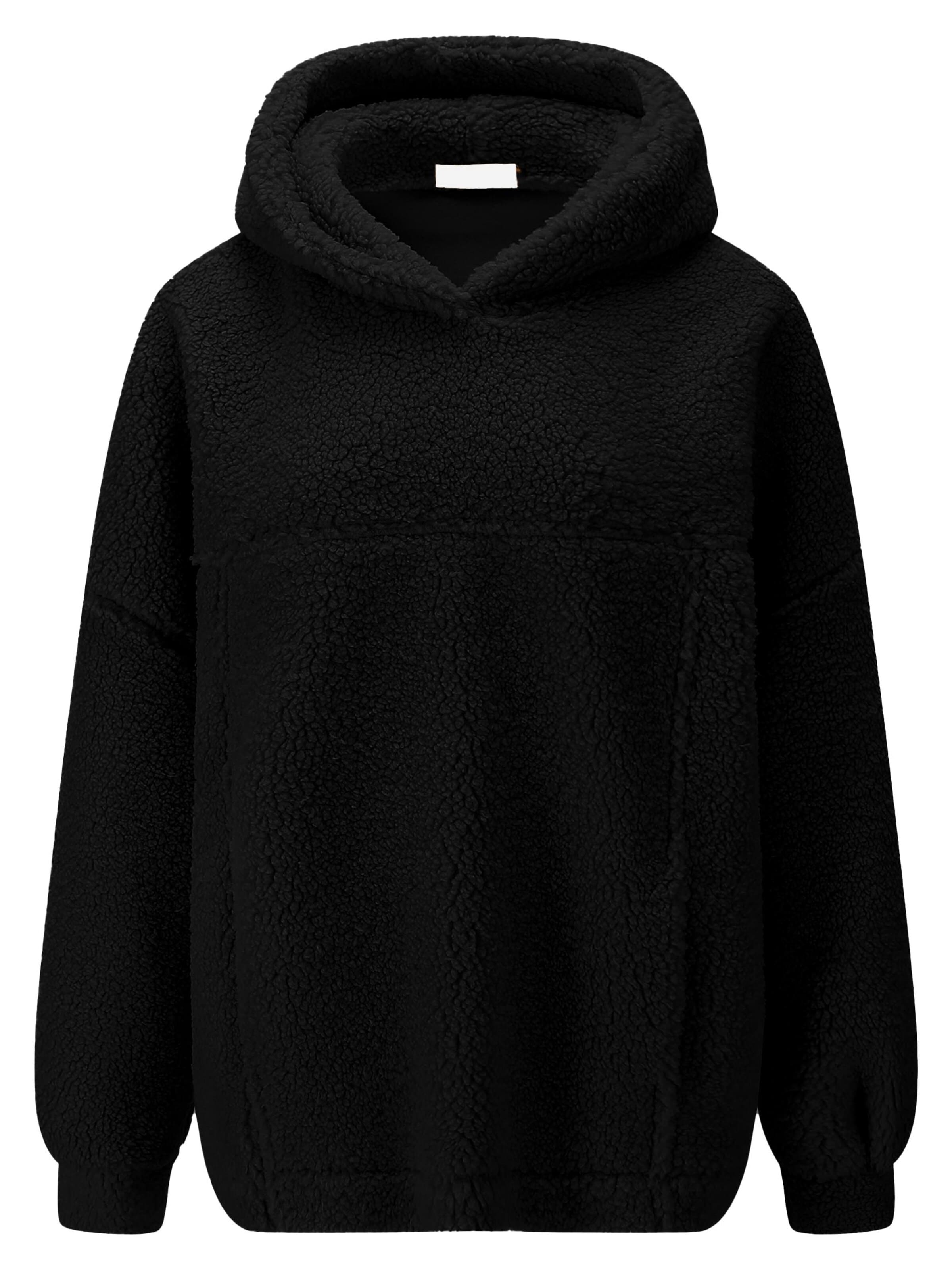 SASSYCLASSY Oversized Sweater in Black: front