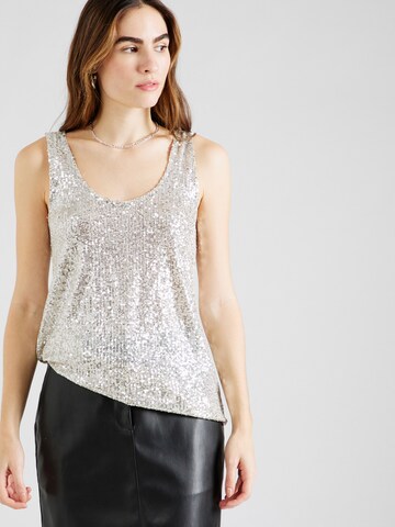 River Island Top – stříbrná: přední strana
