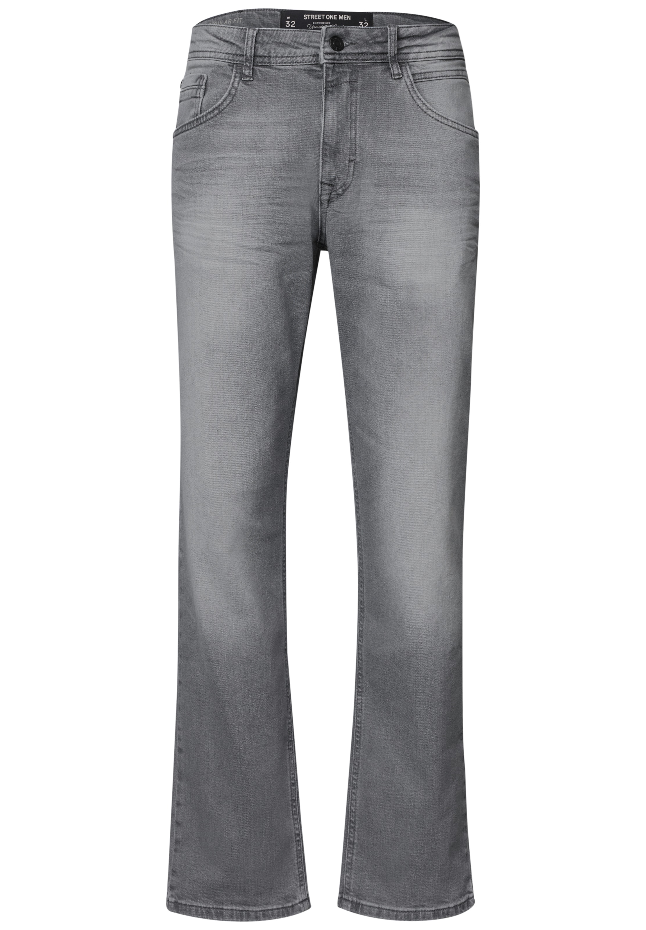 Street One MEN Regular Jeans in Grau: Vorderseite