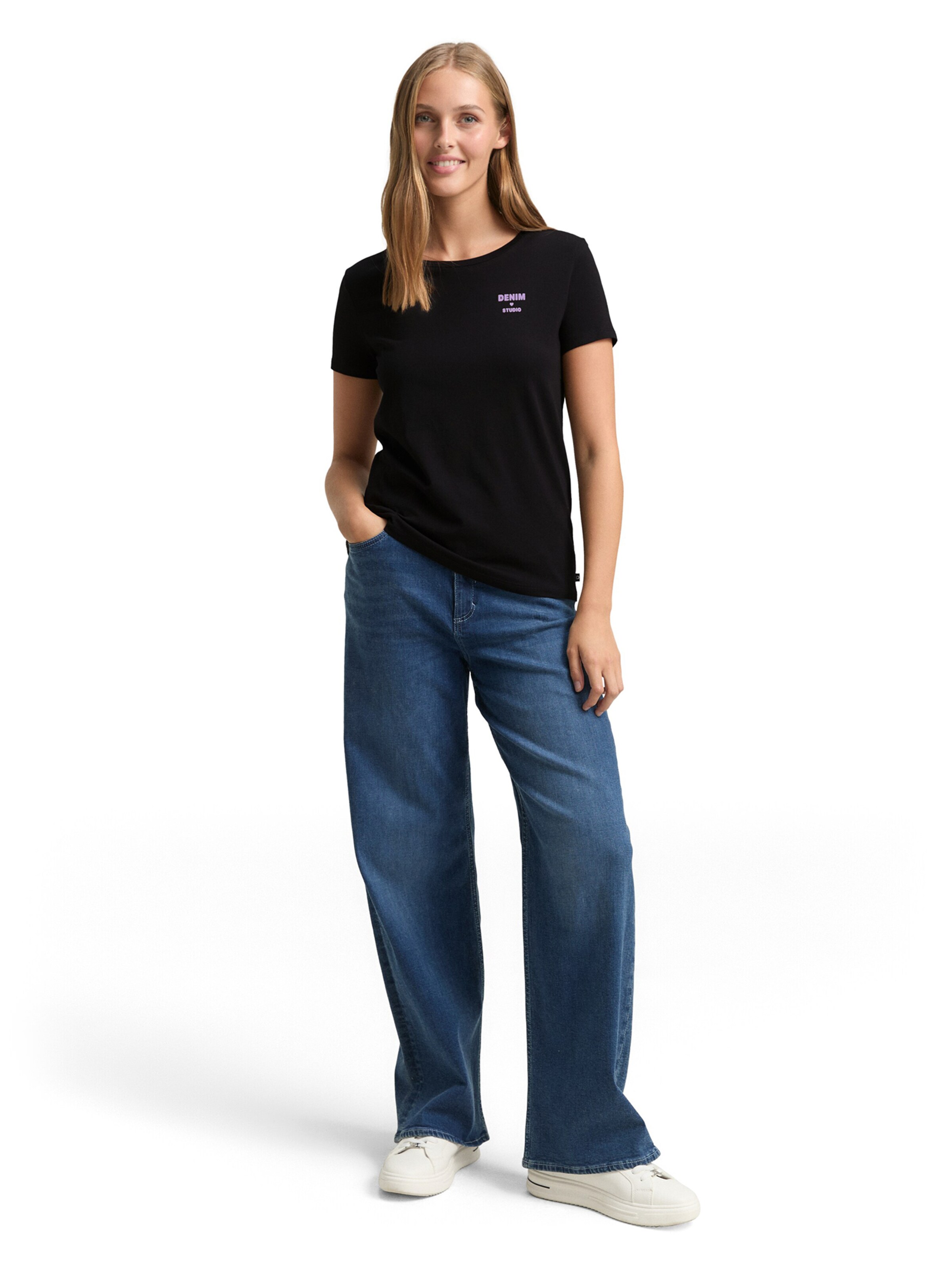 TOM TAILOR DENIM - Camisa em preto