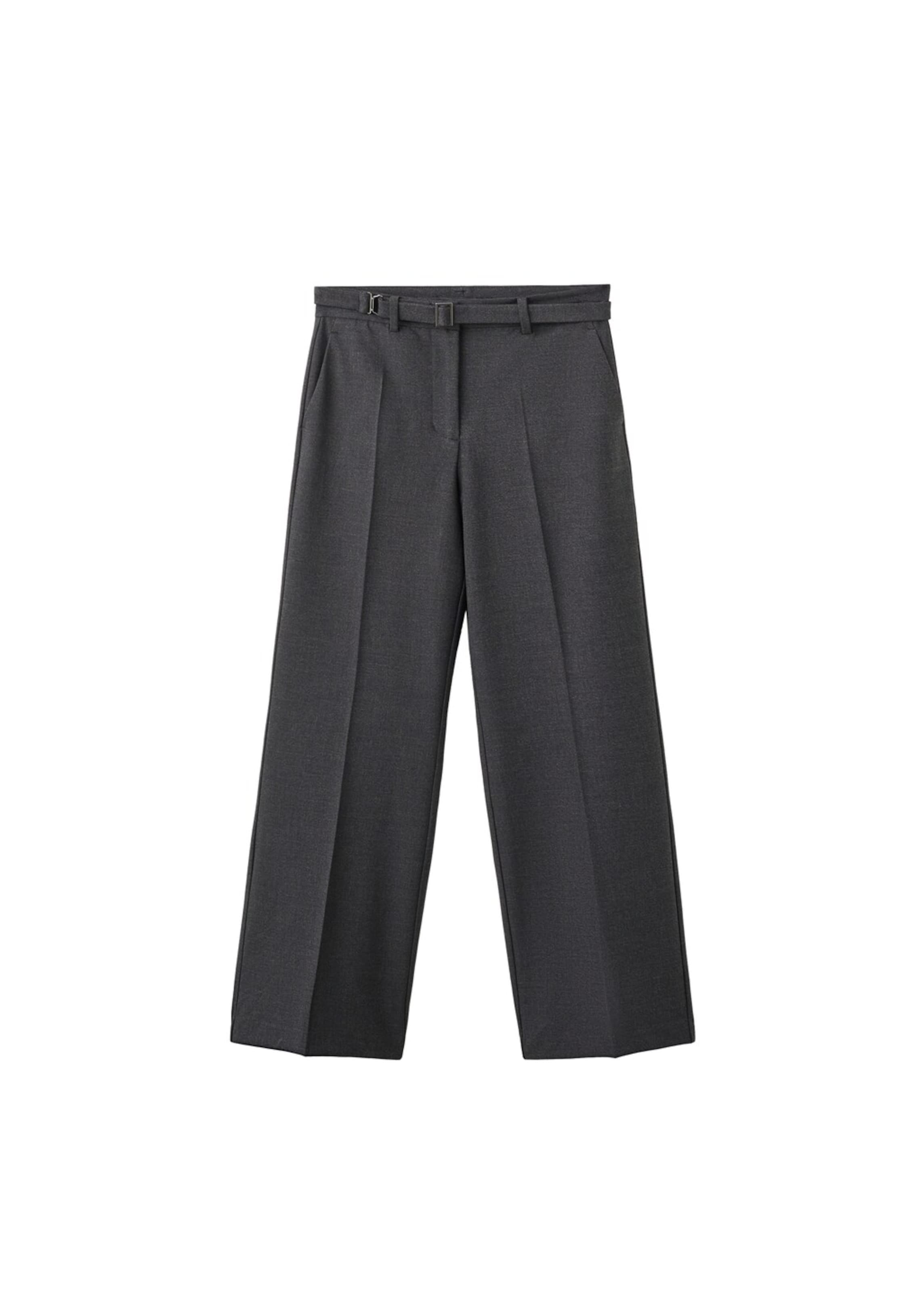 MANGO Pleat-Front Pants 'Carlota' in Dark grey, Item view