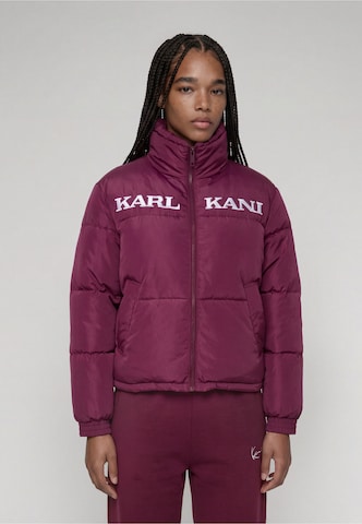 Giacca invernale 'Retro Essential' di Karl Kani in lilla: frontale