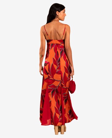 THE-ARE - Vestido em laranja