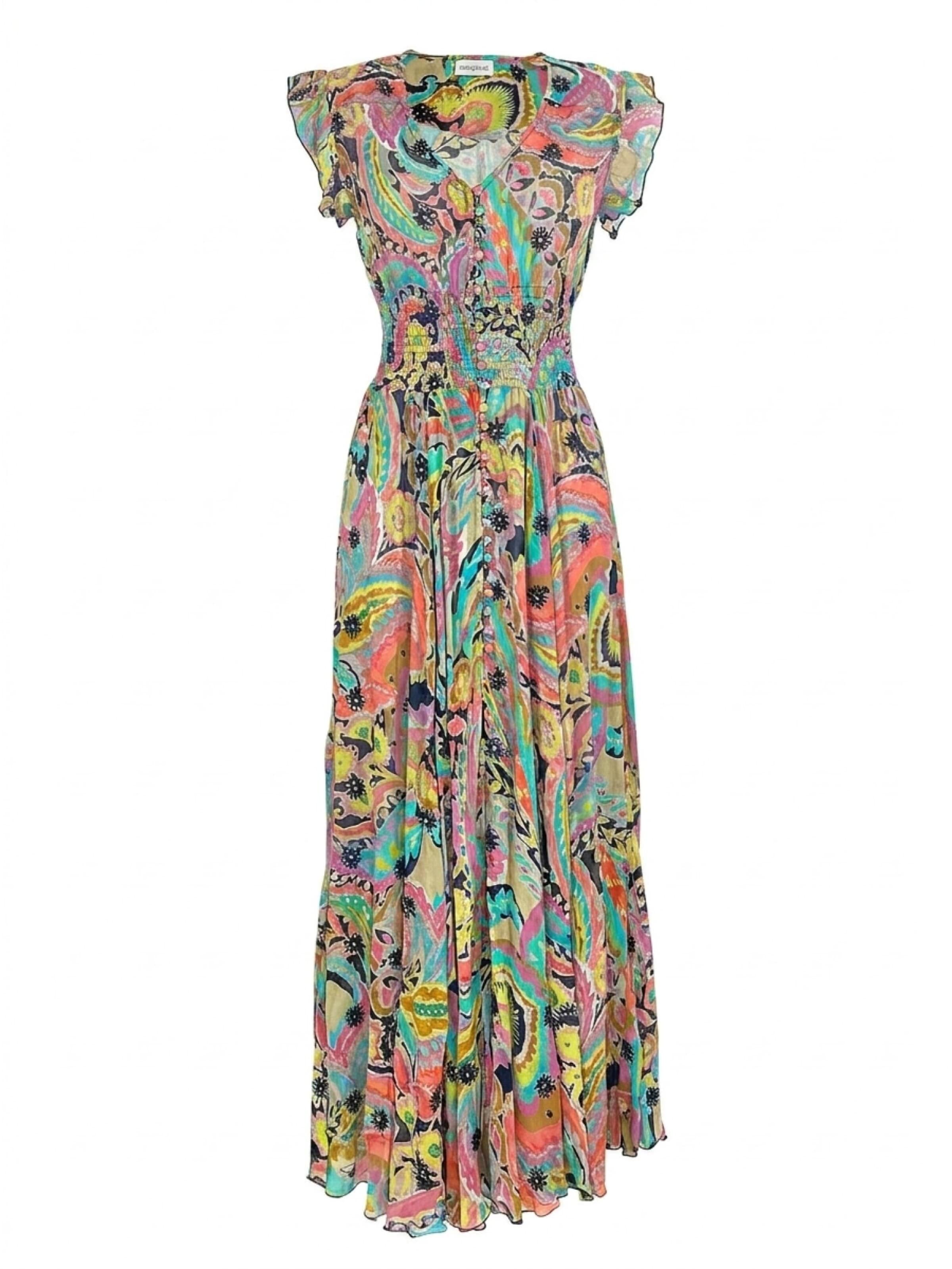 Miss June Kleid 'Absinthe'‌‌‌‌‌‌‌‌ in Mischfarben: Vorderseite