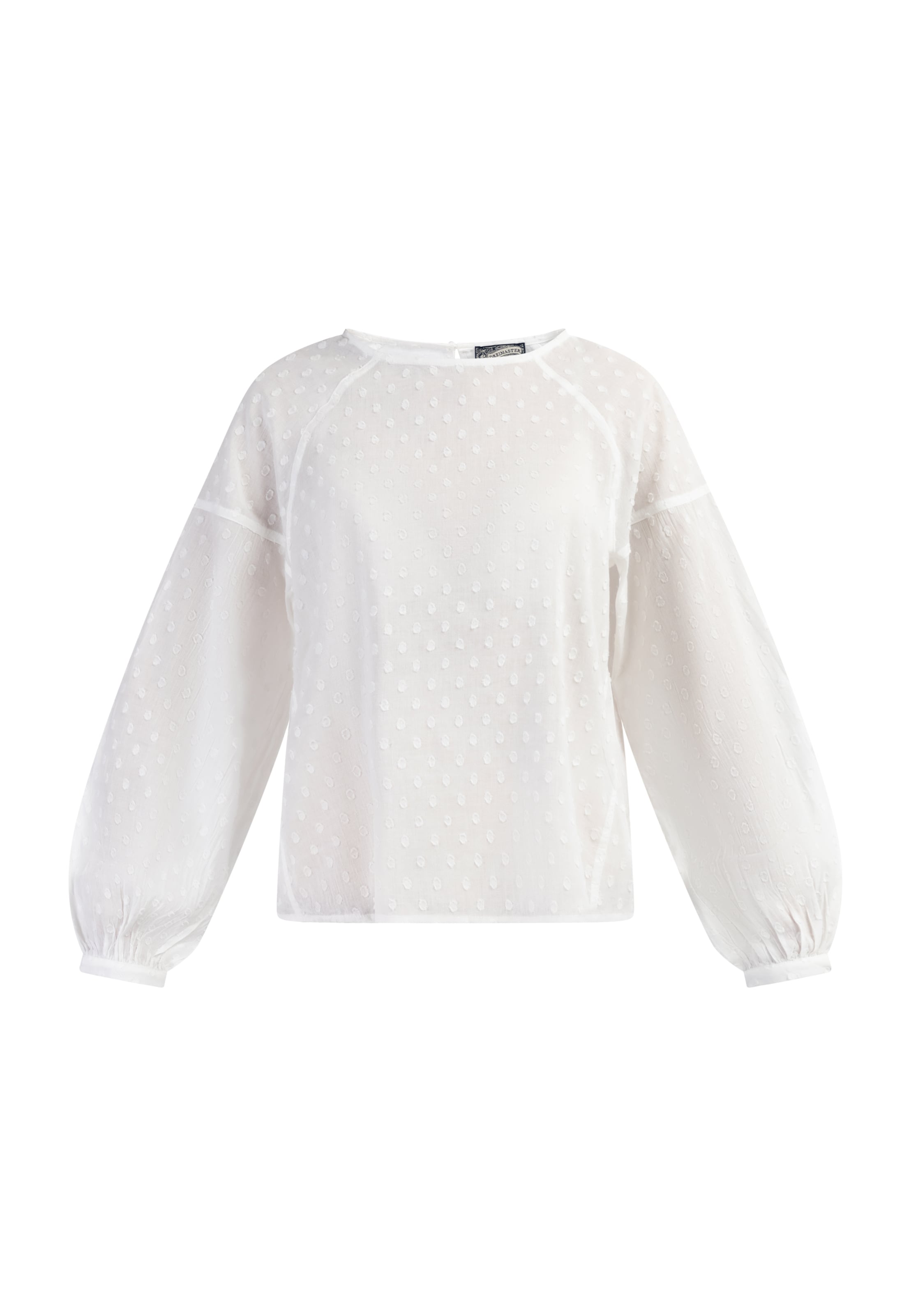 DreiMaster Vintage Blus 'Abrel' i vit: framsida