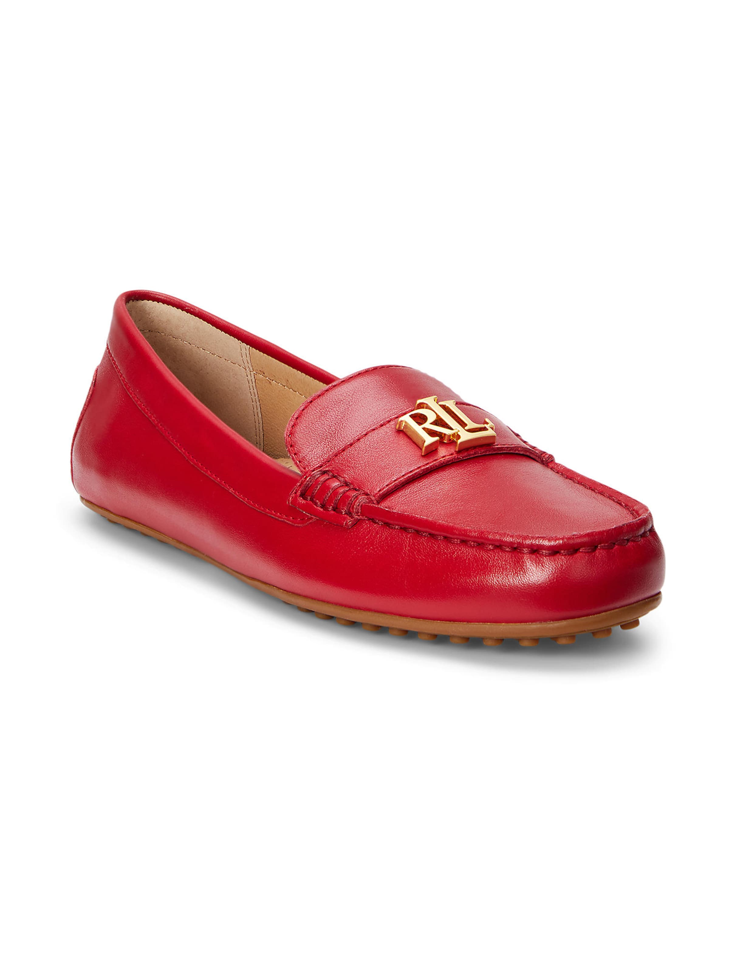 Lauren Ralph Lauren Mokassin 'BARNSBURY' in Rot: Vorderseite