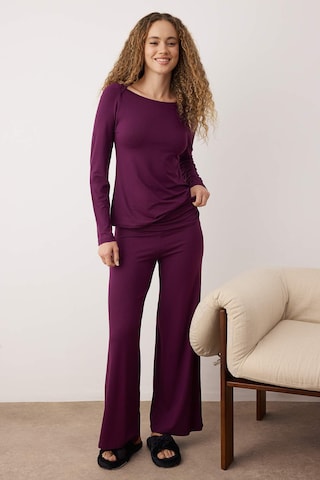 Pyjama Trendyol en violet : devant