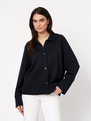 Veste mi-saison DESOTO en bleu : devant