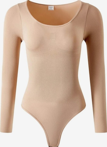 Body modelant 'Body met Lange Mouwen Met String' Shapetape en beige : devant