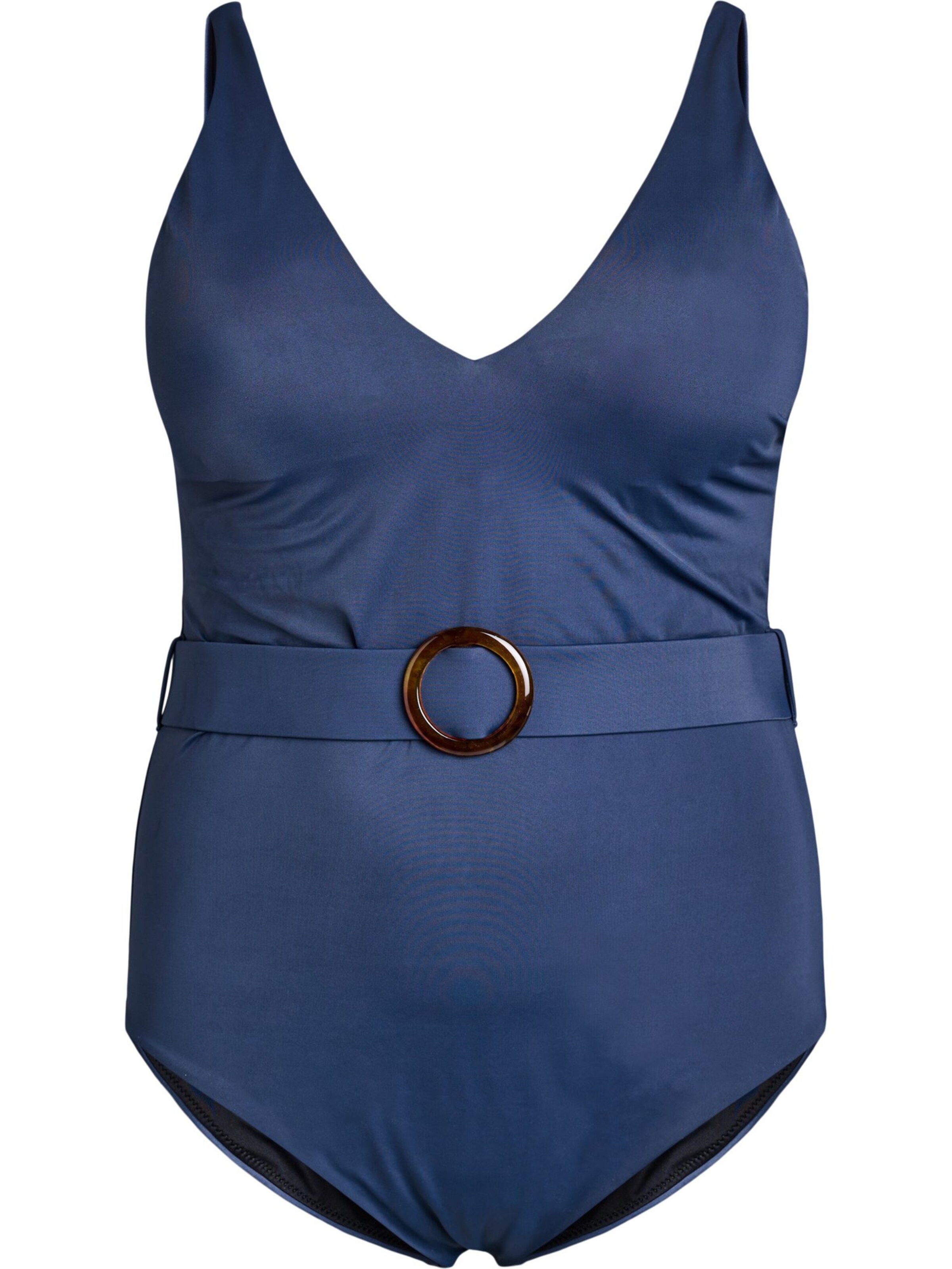 Triangolo Costume intero 'Sviola' di Swim by Zizzi in blu: frontale