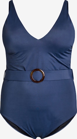 mėlyna Swim by Zizzi Trikampė Maudymosi kostiumėlis 'Sviola': priekis
