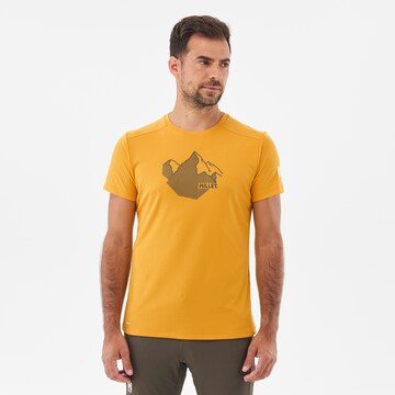 MILLET Performance Shirt 'SUMMIT BOARD' in Yellow: front