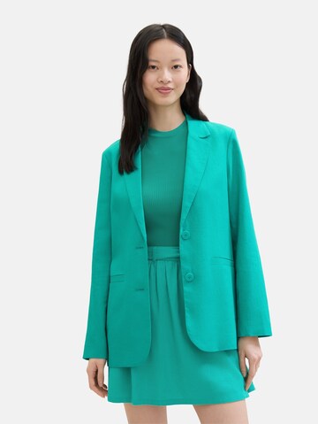 Blazer TOM TAILOR DENIM en vert : devant