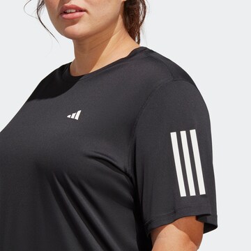 ADIDAS PERFORMANCE Functioneel shirt 'Own The Run ' in Zwart